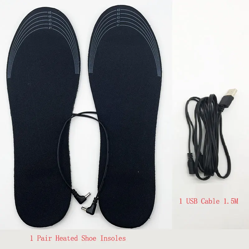 USB Electric Heated Shoe Insole Winter Warm Women Foot Pad Washable Thermal  Men Boot Mat Unisex Heating Shoe Insoles