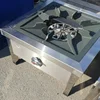 Stainless Steel Single Eye Low Stock Cooker Korean Style Triple Burner Low Stock Cooker 4