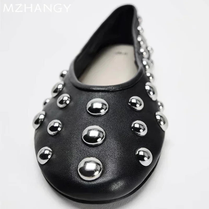 Women Flats Shoes Shallow Casual Loafers Shoes Spring Fashion Leather Sandals Trend Walking Dress Cozy Brand Mujer De Zapatillas 5