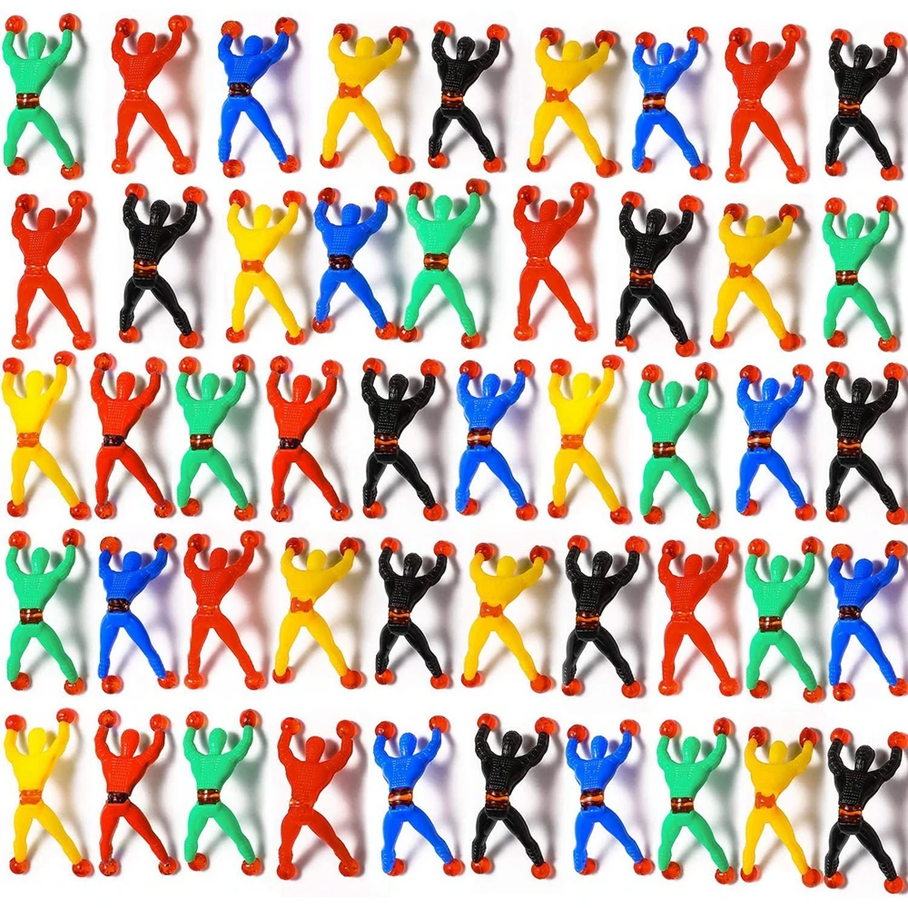 Sticky toys 30PCS sticky rolling tumblers sticky stretchy wall climbing flexible man party favors tricky novelty toys kids adults