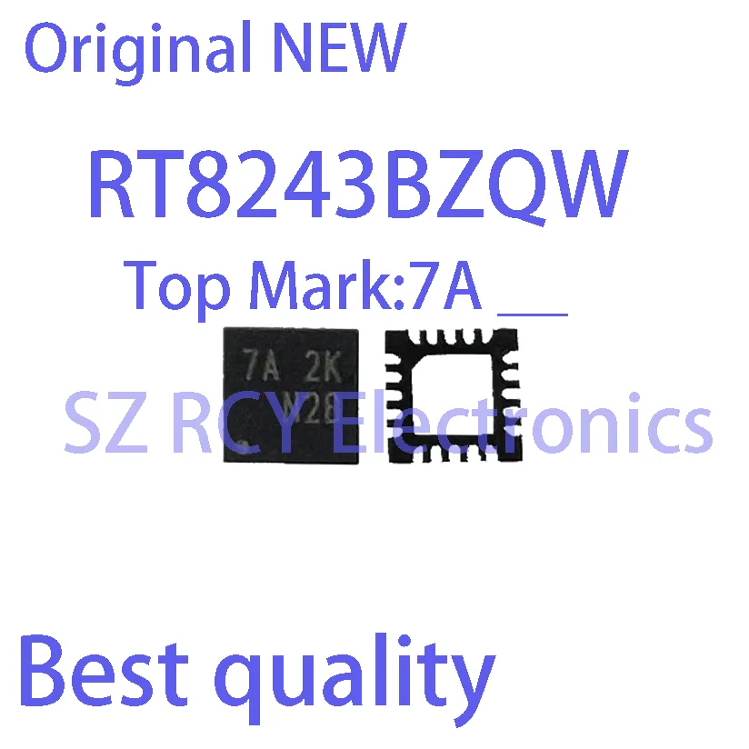 

(5 PCS)NEW RT8243BZQW RT8243B Top Mark 7A XX QFN Chipset