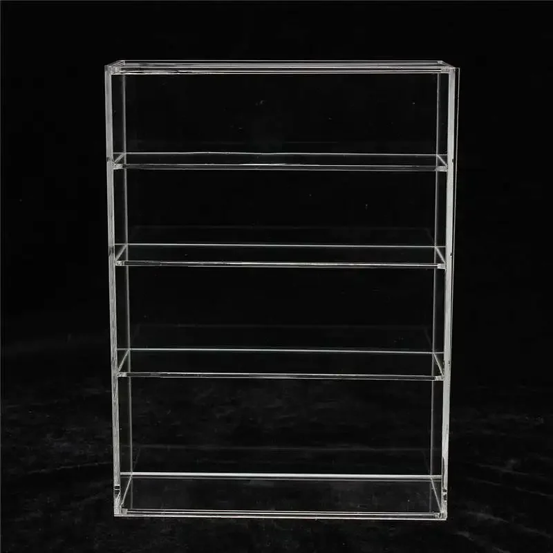 High Gloss Acrylic Show Case Display Box Sliding Door for Mini Perfume Bottle Jewelry Crafts 214x159x59mm