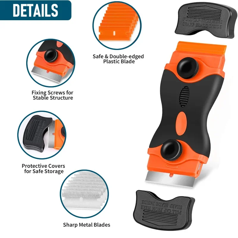 Car Vinyl Tint Film Installation Tool Kit Vinyl Wrap Application Tool Kit Professional Window Tint Tools Car Scraper With Felt