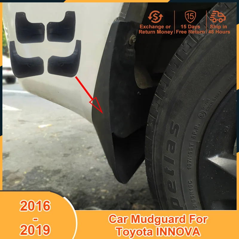 

2016-2019 Car Fender Protector for Toyota Innova INNOVA 2016 2017 2018 2019 Accessories Auto Mudguard Mudflaps Splash Guards