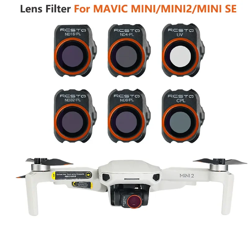 

Mini/Mini2/Mini SE Drone Filters UV/CPL/ND4PL/ND8PL/ND16PL/ND32PL Filters Kit for DJI Mavic Mini Camera Drone Accessories