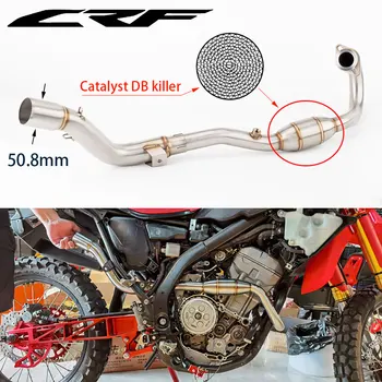 motorcycle exhaust header link pipe for Honda CRF250L/Rally 2017-2020 CRF300L/Rally 2021-2023 CRF250R/RX 2022-2023