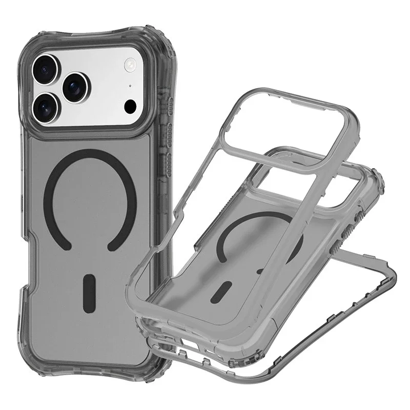 Armor 3IN1 PC TPU Magnetic Charging Clear Case for iPhone 17 Pro Max - Shock Absorption Detail