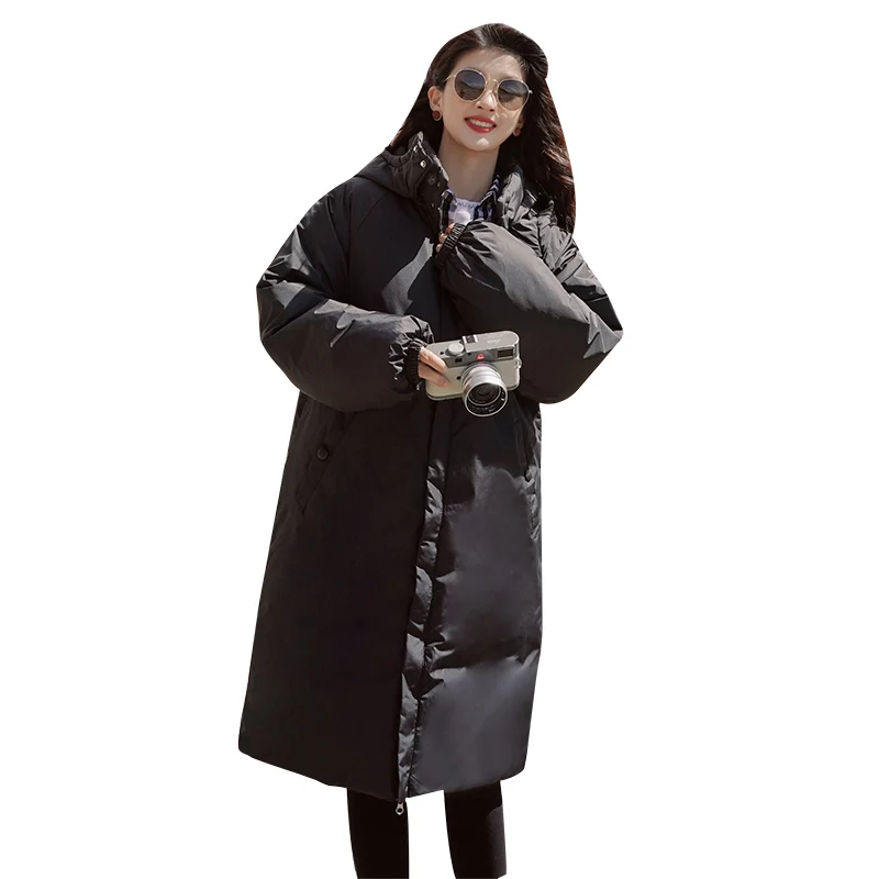 

Hooded Coat For Women Autumn Warm Thick Long Puffer Winter 2022 Ladies Down Jackets Couple Models For Men And Women Parka Quilte