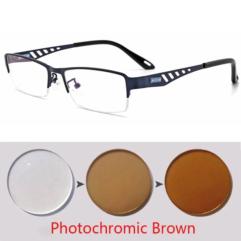 Photochromic Eye Glasses Men Women Myopia Eyeglasses Students Short Sight Eyewear 0 -0.5 -1 -1.25 -1.5 -1.75 To -6 5