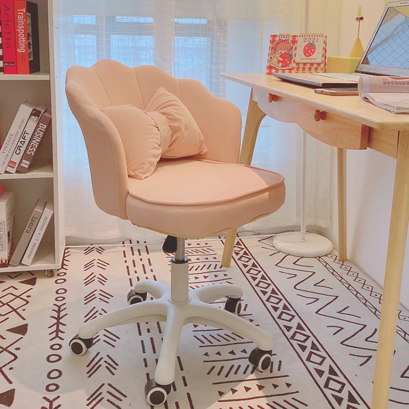 

Chair girl lovely bedroom dormitory computer chair comfortable rotary lifting chair girl makeup chair book desk chair