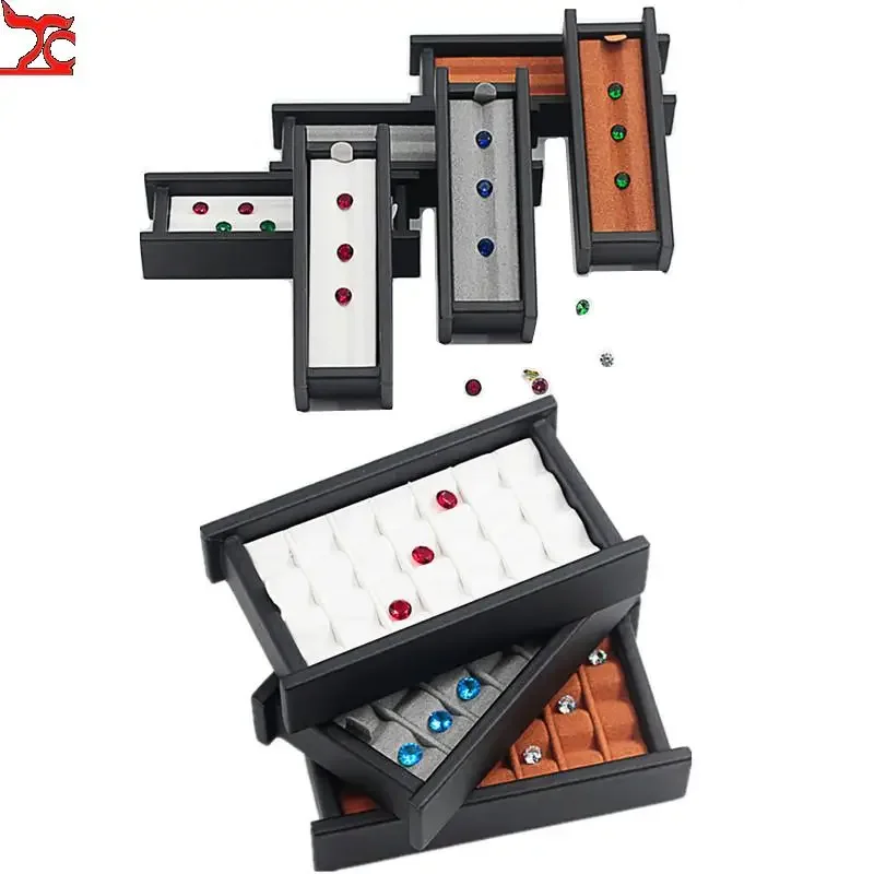 보석 진열 상자 케이스, 느슨한 다이아몬드 보관 도구, 동전 항아리 쇼 트레이, 보석 냄비, 보석 정리함 홀더 컨테이너, 도매