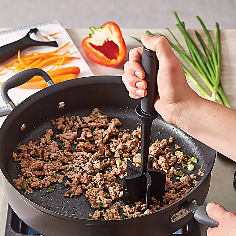 Kitchen Utensils Kitchen Meat Chopper Ground Beef Masher Utensil Heat Resistant Potato Masher Tool Kitchen Gadgets Multifunctional Cookware