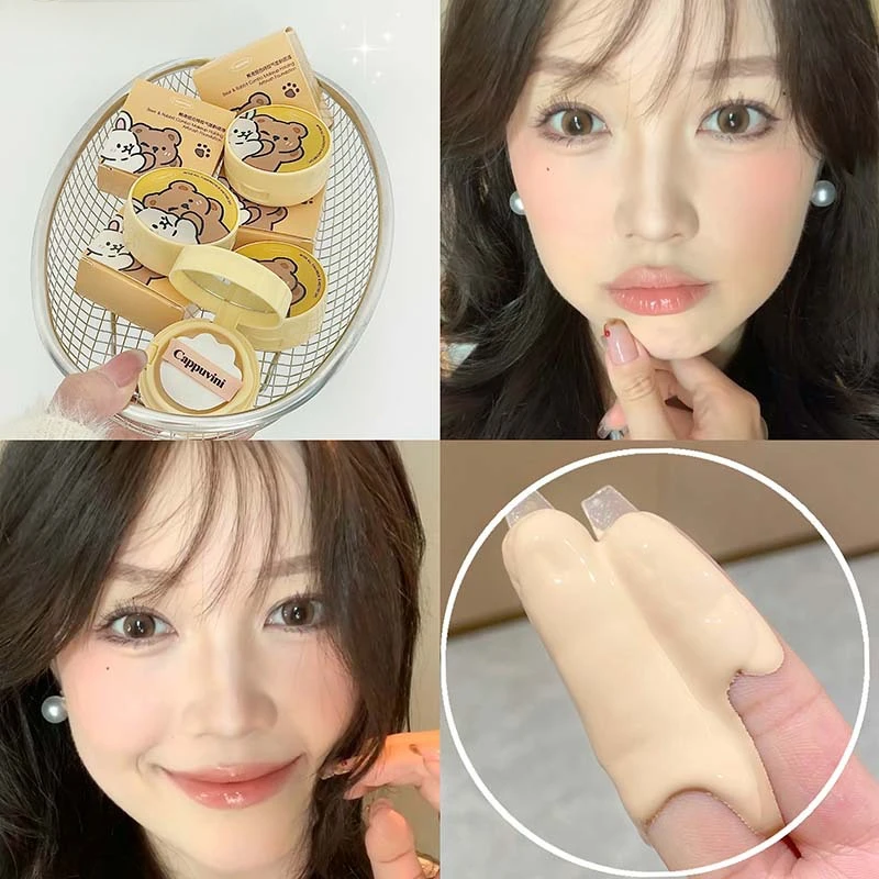 Moisturizing Concealer Air Cushion Foundation Cream Light Natural Waterproof Brighten High Coverage Base Makeup Cosmetics