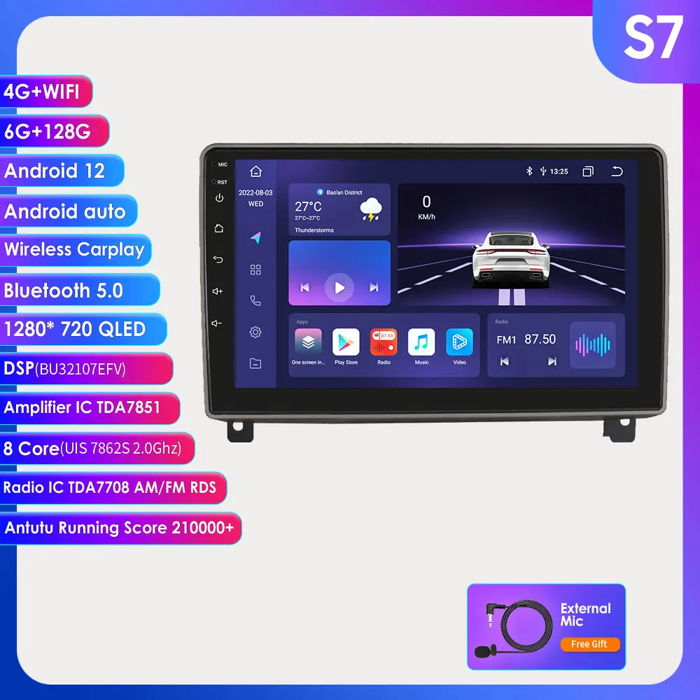 

7862 Car Stereo Radio Video Multimedia Player Carplay for Peugeot 407 2004 - 2011 Android Auto Navigation GPS Autoradio Headunit