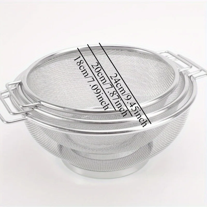 Stainless Steel Colander Set 2