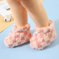 Autumn Winter Baby Snow Boots Newborn Girls Boys Warm Shoes Toddler Soft Sole Plush Floor Shoes Infant Toddler Cotton Boots 5