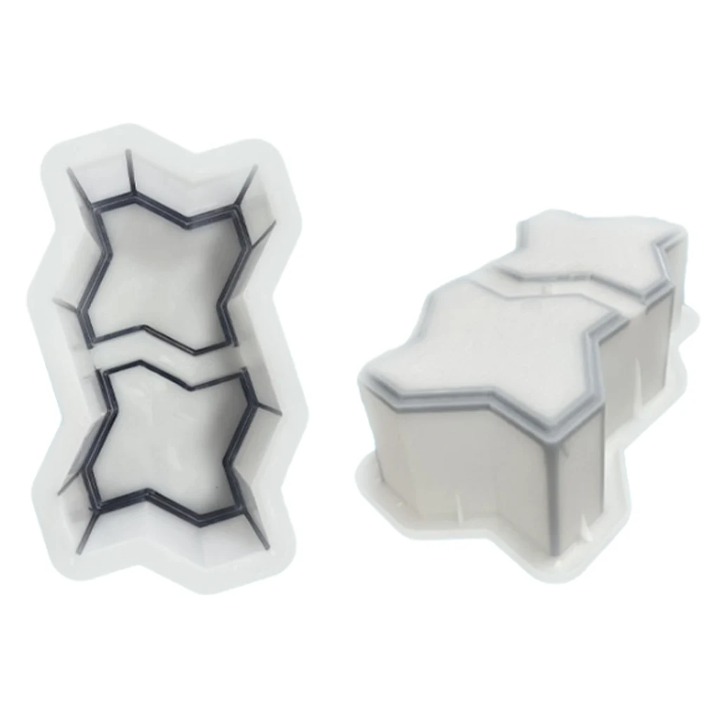 Plastic Path Maker Reusable DIY Path Paving Concrete Brick Mould Garden Concrete Brick Mold for Sidewalk Walkway Patio