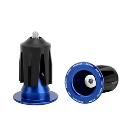 Aluminum Alloy Multi-Color Bike Handlebar End Plugs - Premium Cycling Accessories (Blue)