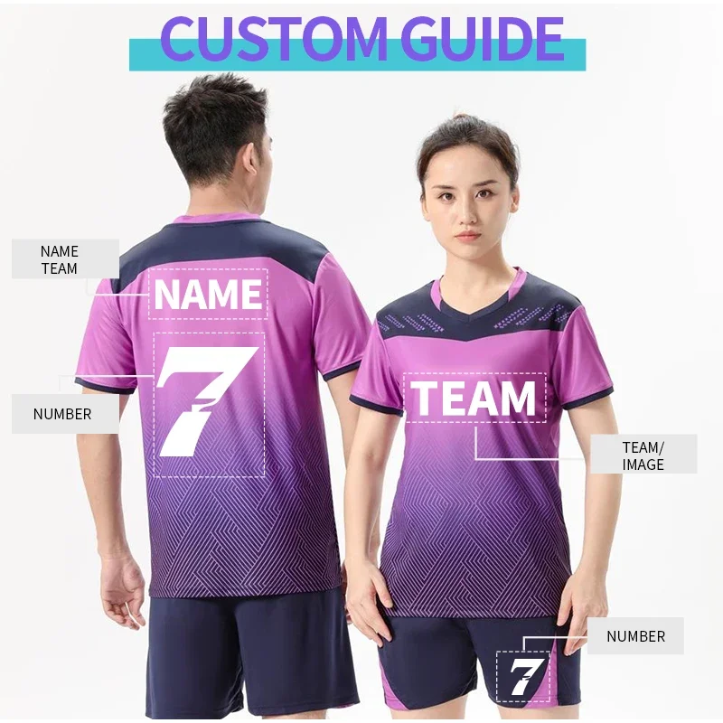 Print Unsex Volleyball Wear Clothing Sportswear Polyester Men And Women Volley Ball Tracksuit Uniform 850+851