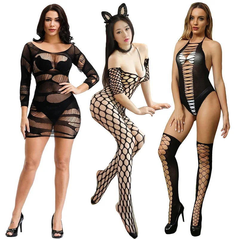 

Sexy Lingerie for Women Erotic Babydoll Bodystocking Underwear Costumes Sleepwear Nightwear Chemises Garters