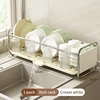 Multifunctional Kitchen Sink Next to The Bowl Drain Tray Rack Sink Storage Dishes Narrow Drying Dishes and Chopsticks Holder 4