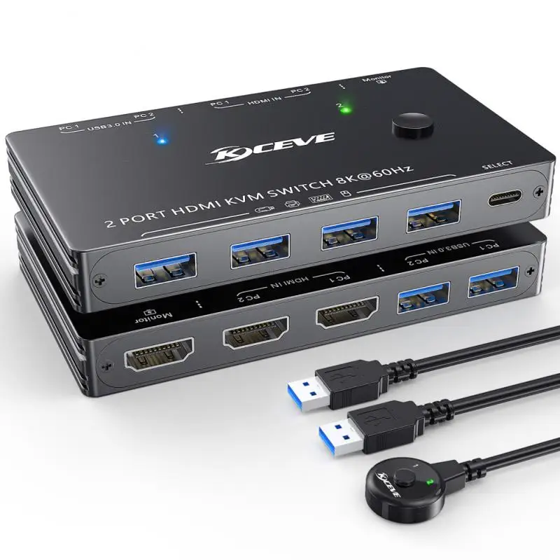 

Переключатель USB 3,0 с 4 портами, переключатель KVM с 4 компьютерами с общим доступом к 4 USB-устройствам, периферийный переключатель USB для клавиатуры и мыши