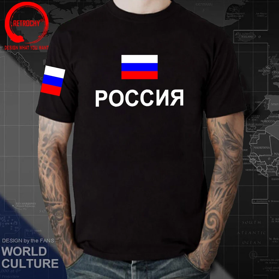 

Russian Federation Russia T Shirt Men Russian Coat of Arm T-shirt Nation Team Tops Fans Streetwear Clothing RUS Country Flag RU