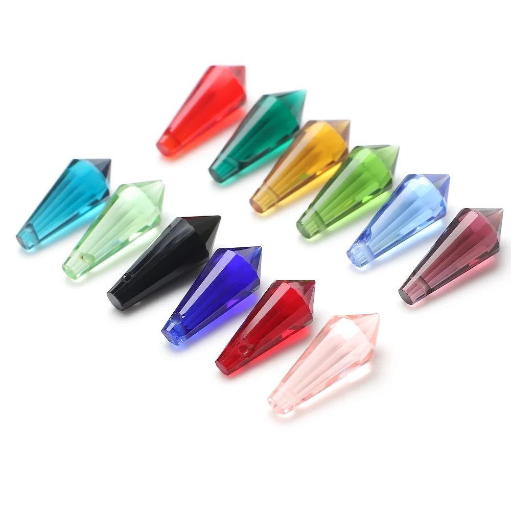 8x20mm 20개 롱 콘 펜던트 물방울 모양 오스트리아 크리스탈 유리 루즈 비즈 (쥬얼리 의류 액세서리용)