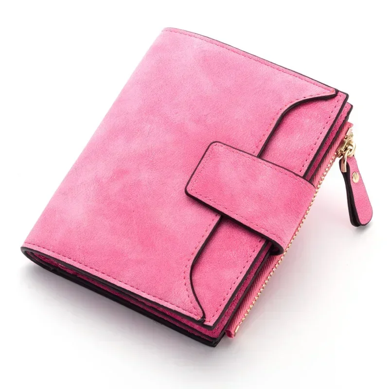 2024 Leather Women Wallet Hasp Small and Slim Coin Pocket Purse Women Wallets Cards Holders Luxury Brand Wallets Designer Purse 2