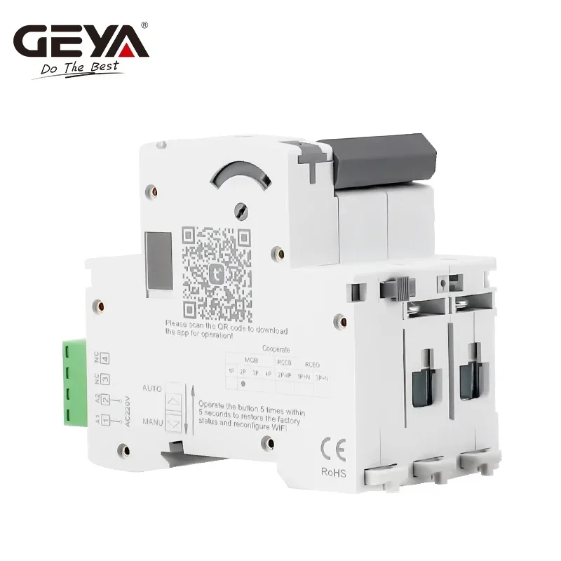 GEYA-Interruptor de circuito con Control remoto, dispositivo inalámbrico y automático, GRD9L-W, 2P, MCB, 6KA