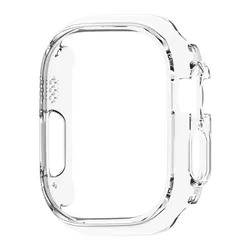 Apple Watch Ultra Protective Hard PC Bumper Shell - 49mm Hollow Design for 49mm Ultra 1 2 3 (Transparent)