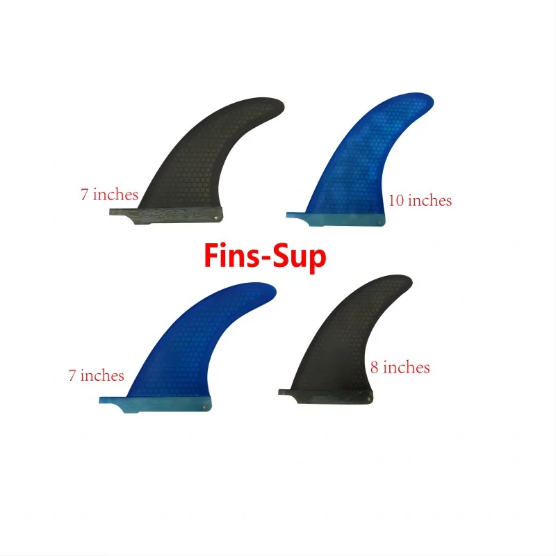 Single Surf Fin Sports Recreation Blue Black Surfboard Fish Fin
