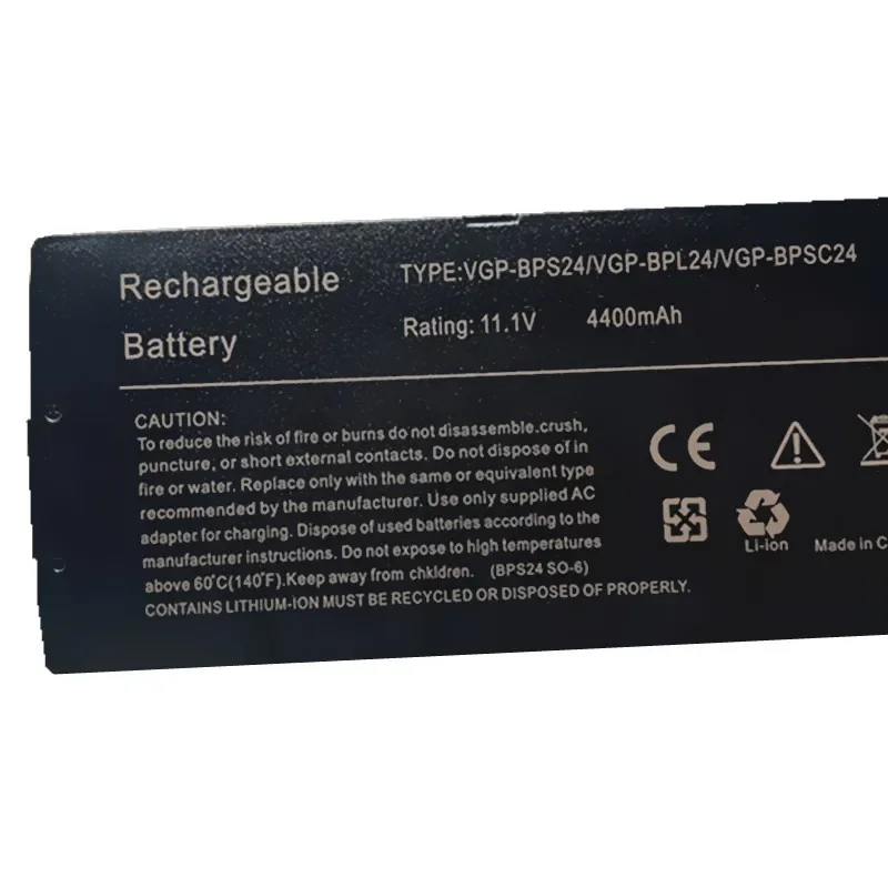 Bateria do Portátil para Sony Vaio Svs13 Svs13123 Svs13125 Svs13126 Vgp-bpl24 Svs13115 Svs13117 Svs13118 Svs13119 Novo Vgp-bps24 49wh - Imagem 5