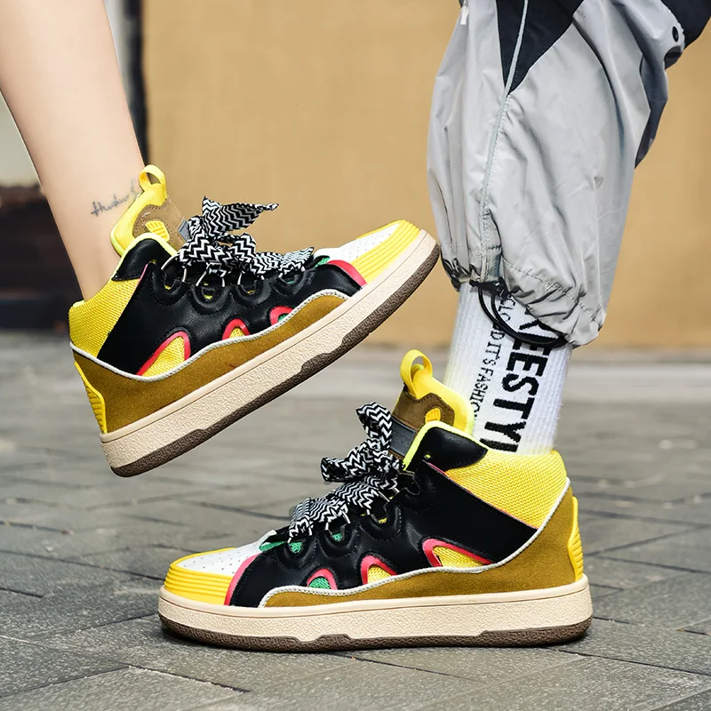 

New Unisex Big Size 47 48 Autumn Spring Running Shoes Men's New Sports Sneakers Women High Top Walking Jogging Gym Ankle Boots
