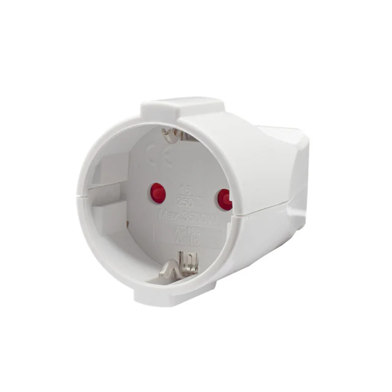 Extension Cord Connection Plug Male Female Butt EU Plug Socket 16A 250V Grounded Power Cable Connector electrical socket plug outlet extender power cable power extension plug power cord extension sockets power plug connector power socket