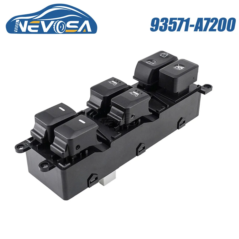 

NEVOSA 93571-A7200 For Kia Forte 2014 2015 2016 2017 2018 Car Styling Glass Control Power Master Window Switch Button 93571A7200