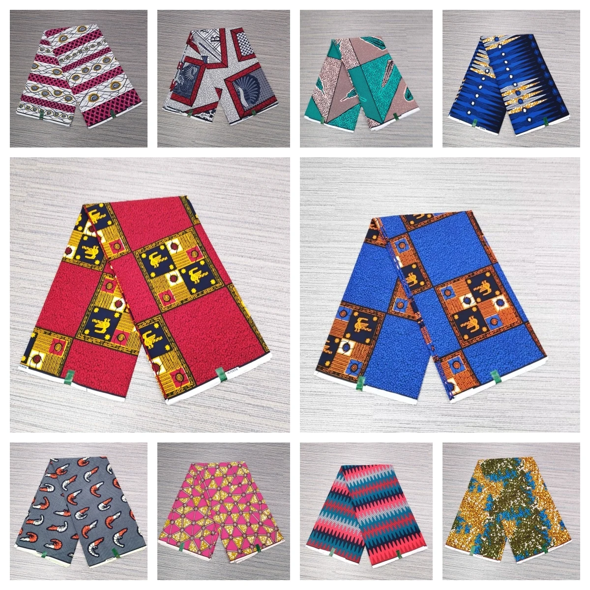 2024 New Ankara African Real Wax Fabric Tessuto Nigeriano Con Stampa A Cera Tessuto 100% Cotone Stile Ghana Di Alta Qualità Per Le Donne Pagne