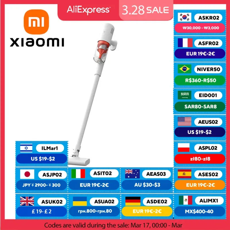 XIAOMI MIJIA Wired Vacuum Cleaner 2,16kPa Strong Suction,0.5L Visual Dust Cup,Handheld Vacuum Cleaners Machine For Home Cleaning