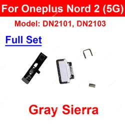Enhanced Middle Housing Frame Cover Bezel with Integrated Buttons (Nord2 Gray - Mute 1Set)