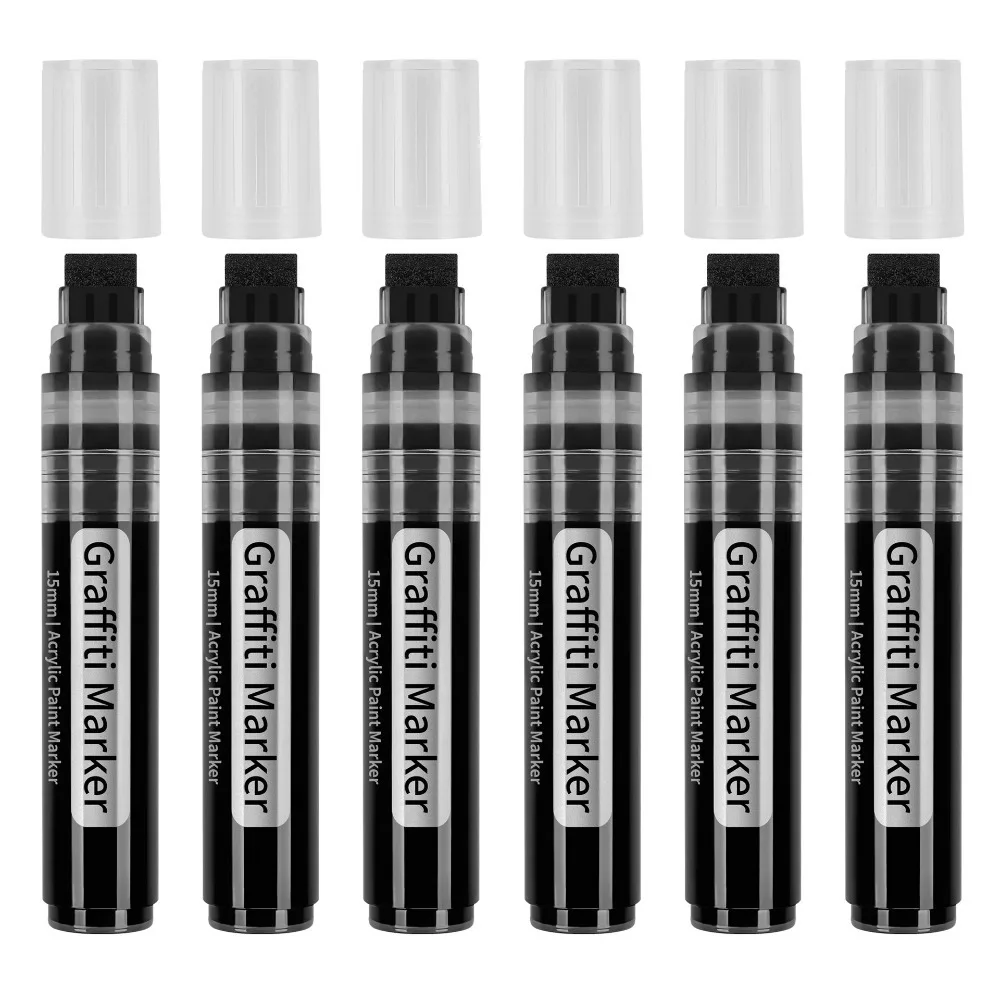 DIY 그리기용 마커 15mm 와이드 팁 대형 아크릴 페인트 펜