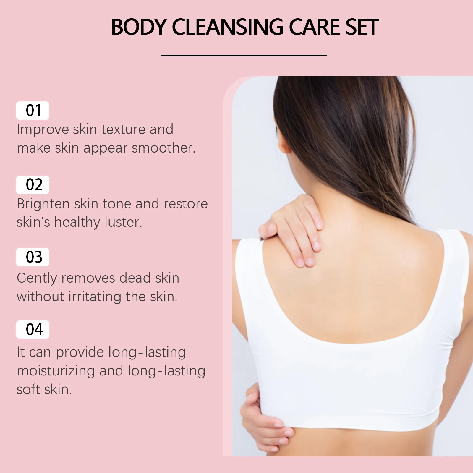 EELHOE Body Cleansing Care Set Professional Skin Cleansing Anti Wrinkle Cream Purifying Exfoliating Gel Repair Skin Cleaning Set