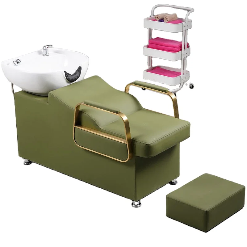

wholesale hair salon shampoo bed hair salon washing chair for barbershops