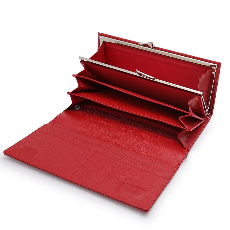 Alligator Pattern Women Genuine Leather Wallet Luxury Brand Cow Leather Female Purse Long Women's Wallets