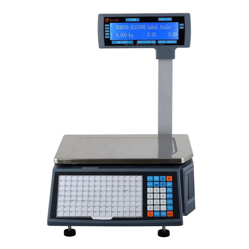 

General Weighing Scale RLS1000 Grey Barcode Label Scale for Supermarket
