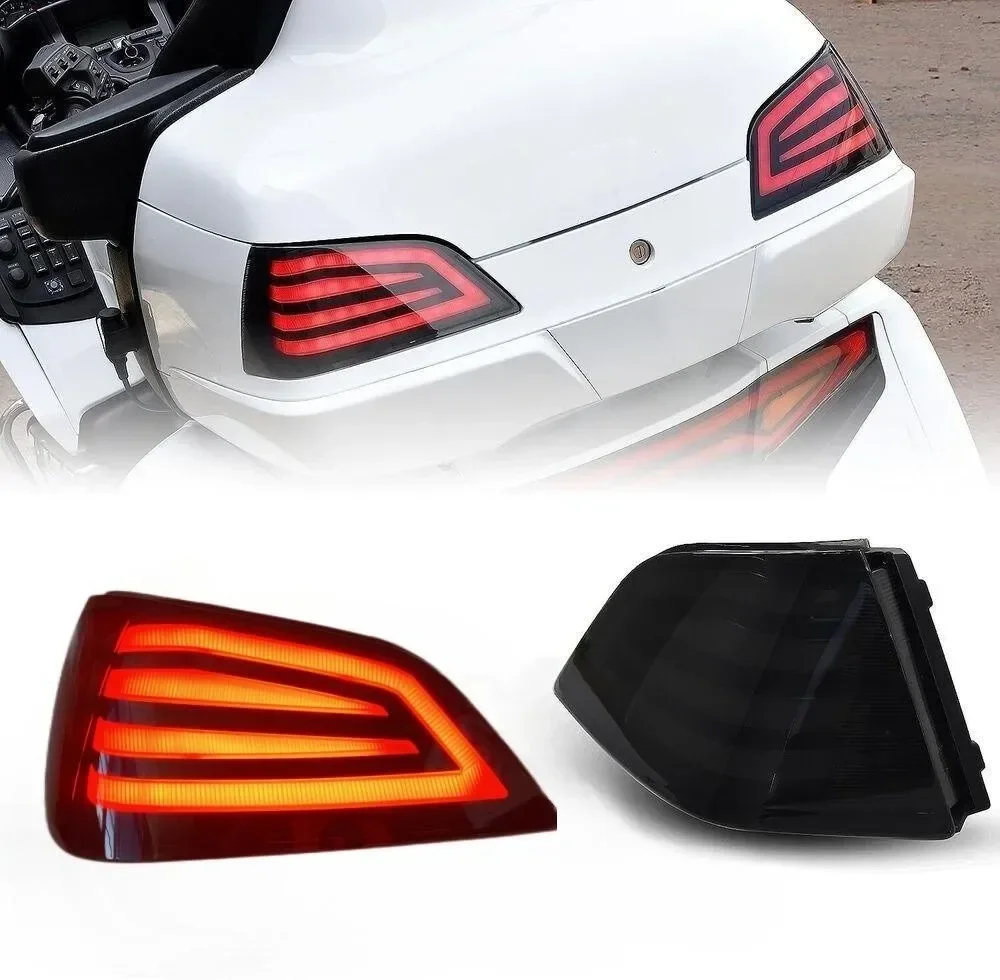 

LED Rear Saddlebag Accent Tail lights Lamp for Honda Gold Wing GL1800 2001-2017