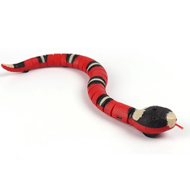 Smart Sensing Snake Cat Toys Electric Interactive Toys For Cats USB Charging Cat Accessories For Pet Dogs Game Play Toy ferret toys