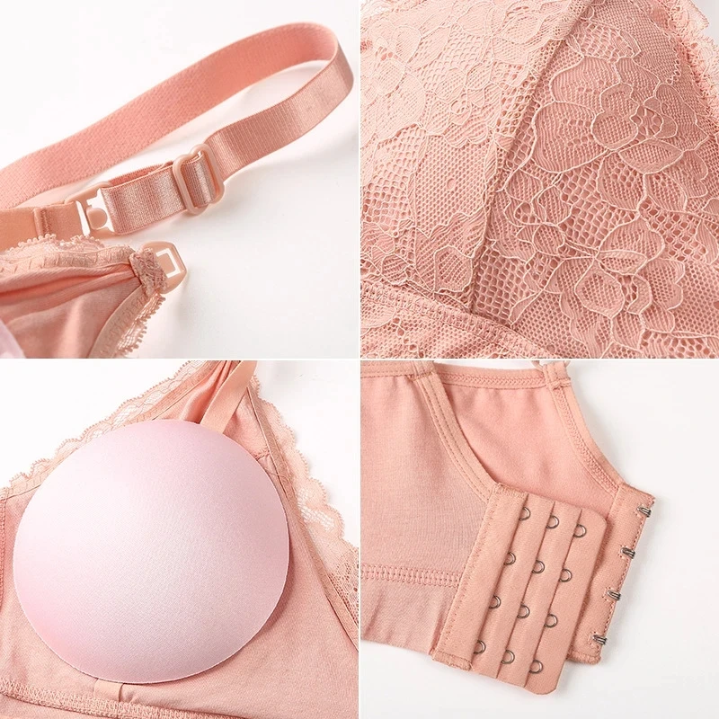 Maternity Nursing Bras Women Lace Breastfeeding Bra Removable Padded Pregnancy Women Underwear Tops Soutien Gorge Allaitement 6
