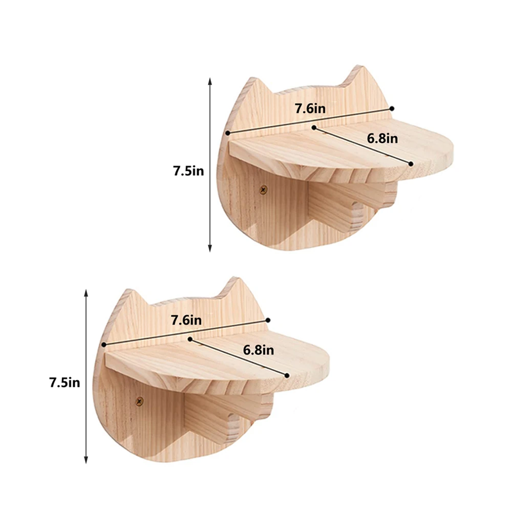 2pcs cat shelves