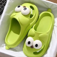 Tongue Kiss Slippers Big Eye Dog Slippers,Cute Funny Big Eye Dog Fun Cartoon Package Head Eva Slippers For Women - Image 3