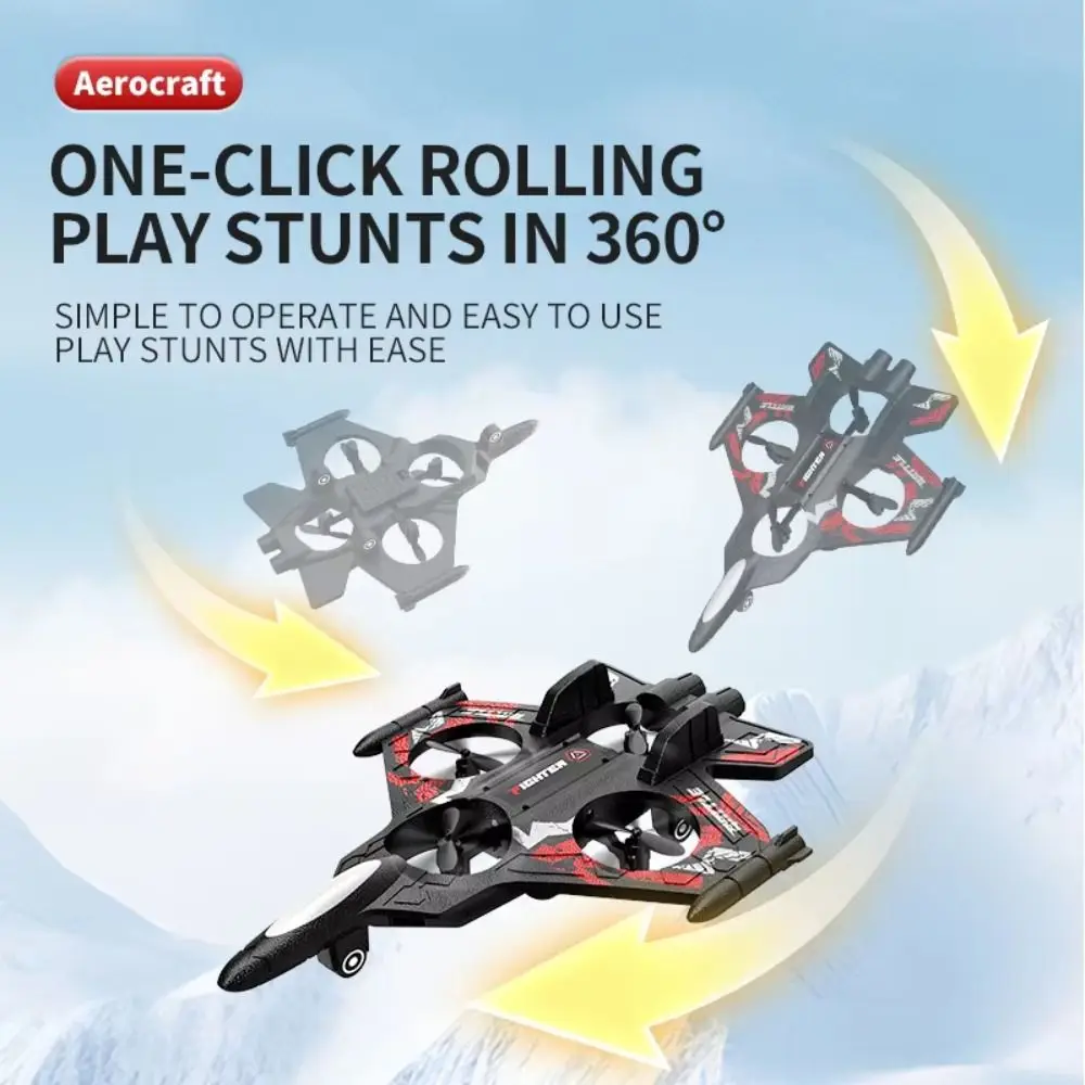 EPP Foam Remote Control Foam Fighter Rechargeable 2.4G Stunt Four Motor Helicopter Gravity Sensing with Light